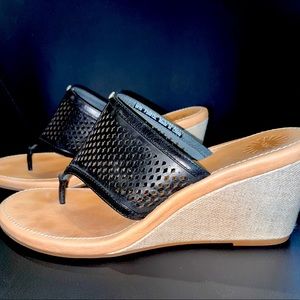 Ugg leather wedge heel